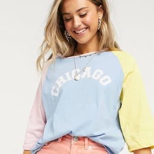 Daisy street oversized raglan tshirt